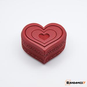 Valentine's Heart Shaped Box (Remix of Simple Heart Box with Lid)