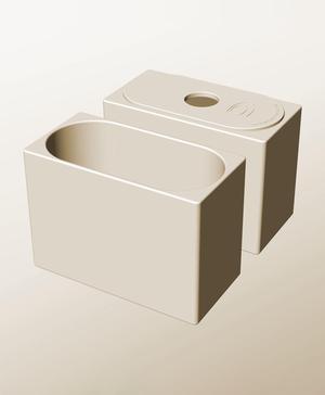 CX96-150-P Pierced container modular stackable module bin box