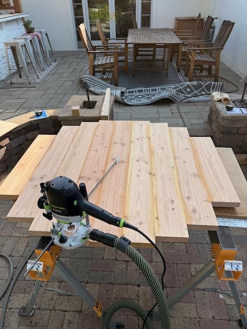 Festool OF 1400 Router Circle Jig (and Pencil Holder)