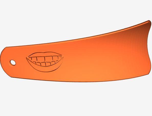 A shoehorn -- the kind with teeth