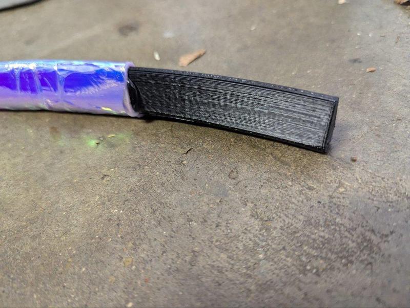 Repair kit for teardrop cross-section hula hoop