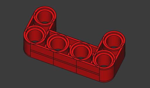 technic beam - double bend