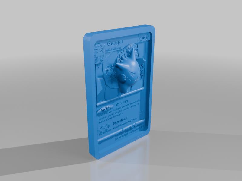 3D Gengar Pokemon Card