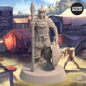 Empire of Jagrad Soldier with Spear - Pose 2