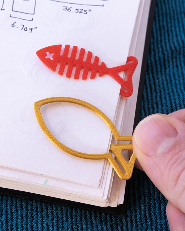 Fishbone Bookmark/Paperclip
