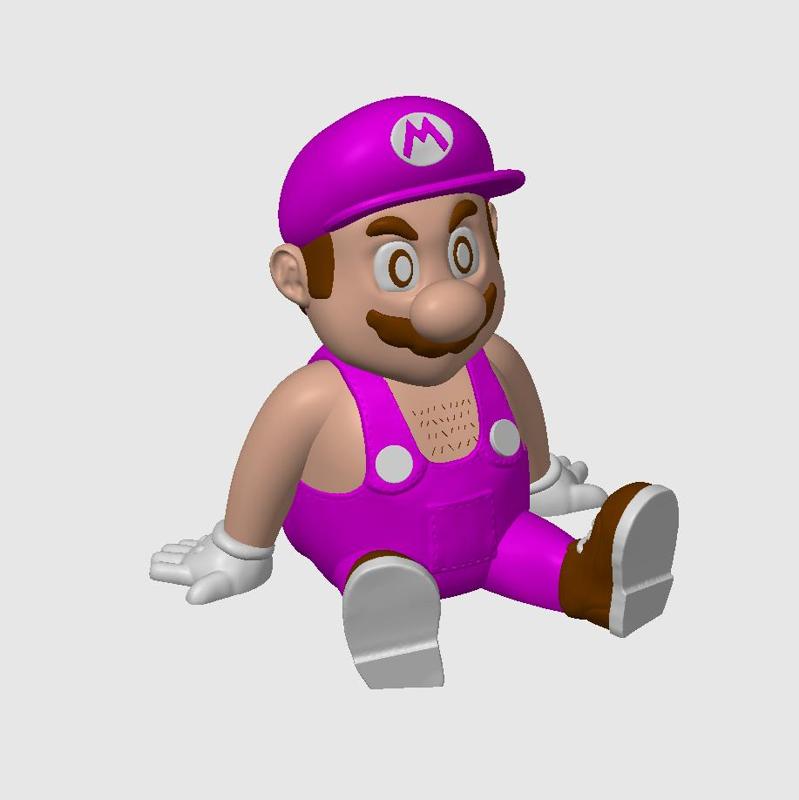 Super Chubby Mario Bros Figurine And Phone Holder / No Supports