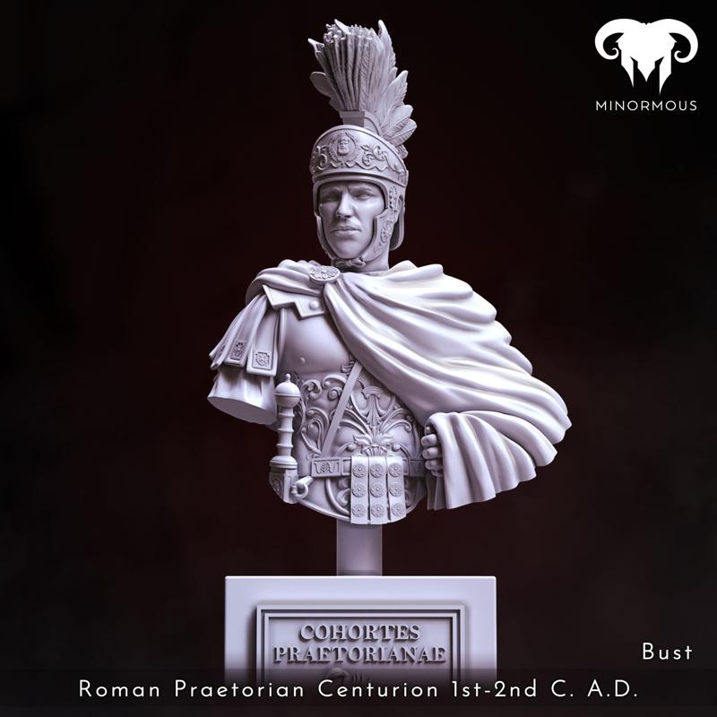 Bust - Roman Praetorian Centurion 1st-2nd C. A.D. In Charge!
