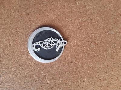 Seahorse keychain