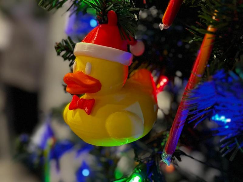 Christmas Rubber Duck Ornament