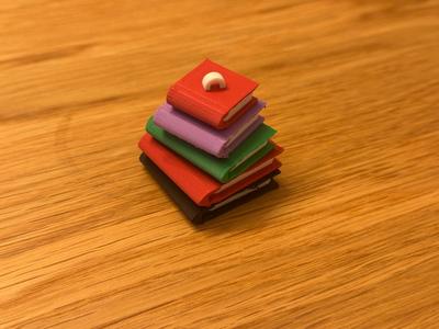 Bookmodel with hanging loop