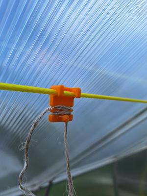 Greenhouse tie down clip