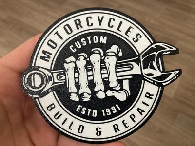 Motorcycles Build and Repair Bones coaster