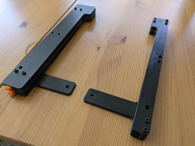 Expandable Steel Sheet Holder for Prusa Enclosure with Seesaw Eject Button Mechanism - Removed Bracket