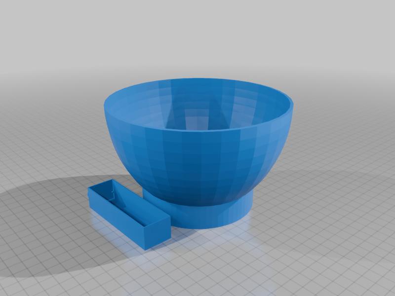 popcorn bowl with kernel sorter 
