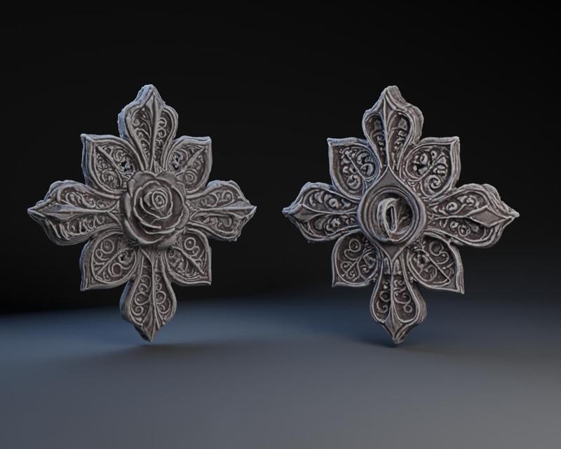 Mary Ann Atwoods  Rosy Cross Pin