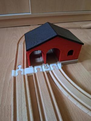 Adapter wooden rail and railroad   