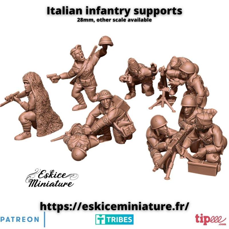 Italian infantry supports - 28mm