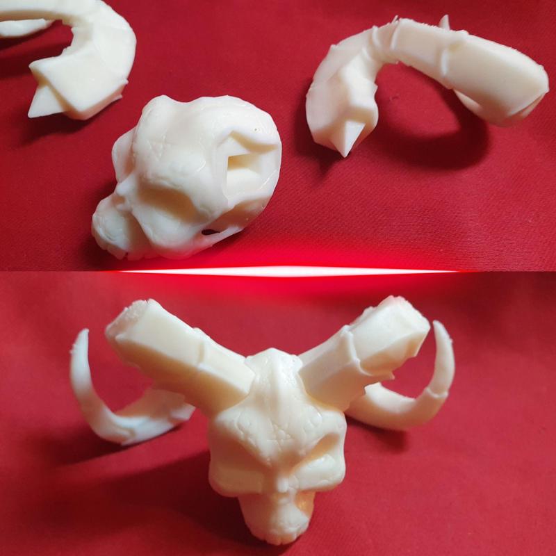 Skull demon big horn 3 versions