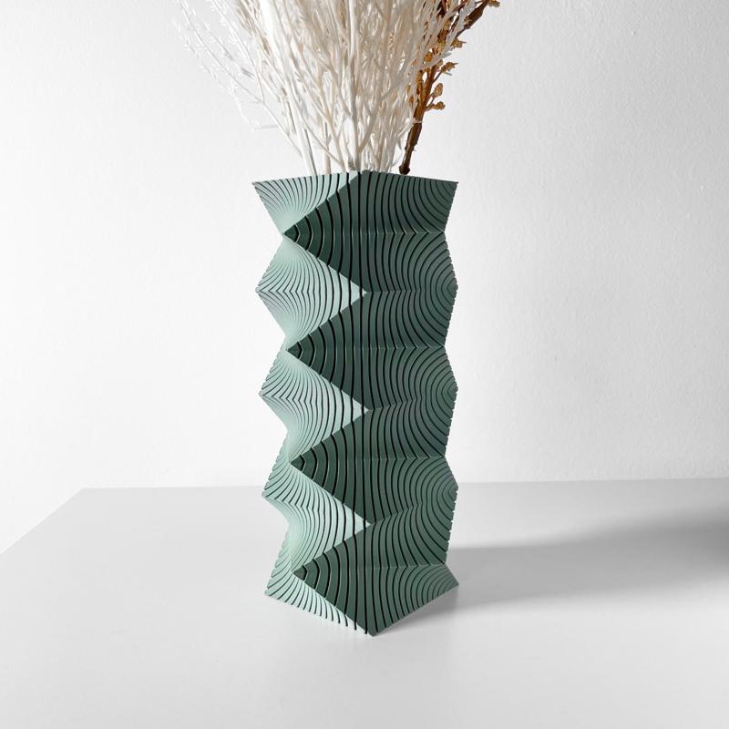 The Anio Vase, Modern and Unique Home Decor for Dried and Preserved Flower Arrangement  | STL File