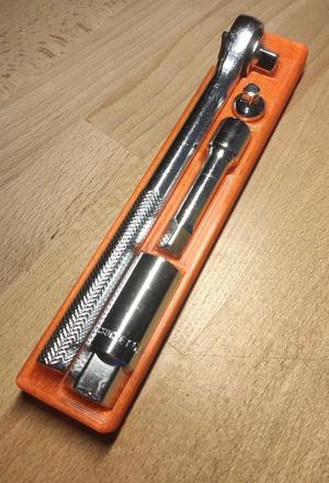 Gridfinity ratchet wrench holder