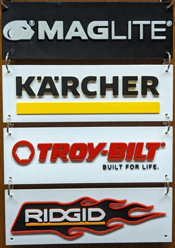 Tool Logos #11  (Maglite, Kärcher, Troy-Bilt, Ridgid Flames)