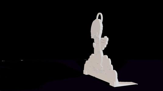 Christmas angel, with stand