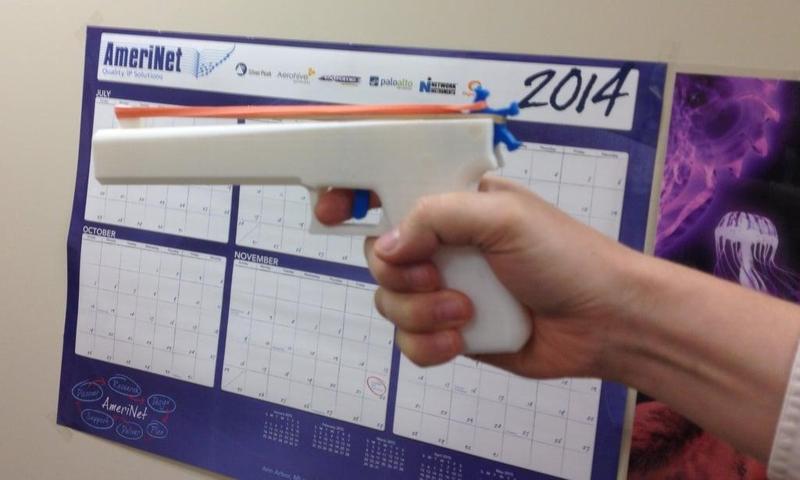 One-Piece Rubber Band Gun