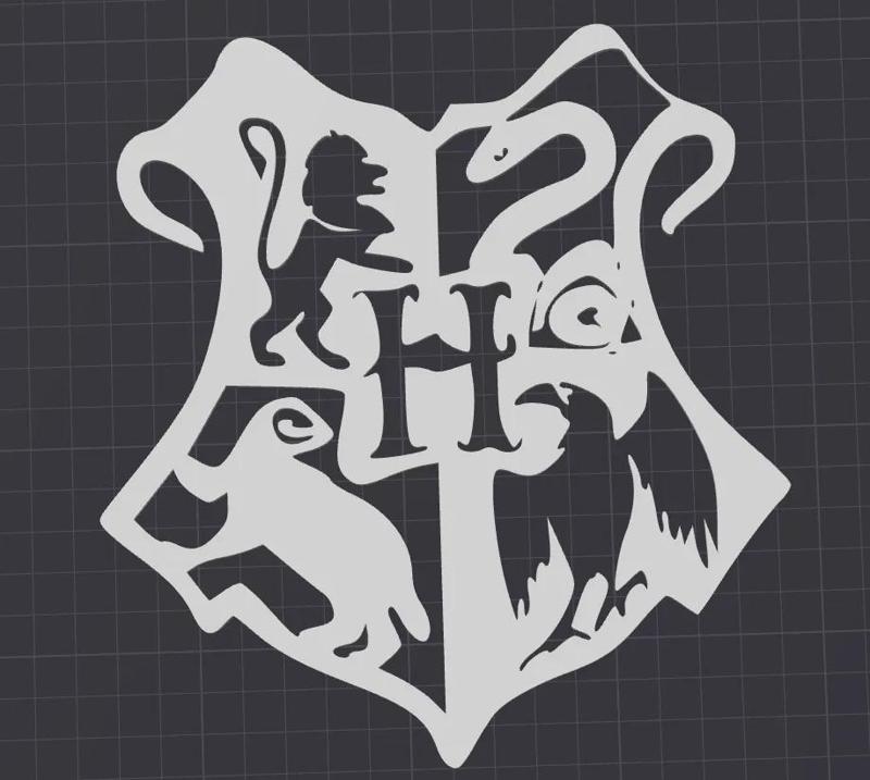 Hogwarts Logo wallart   