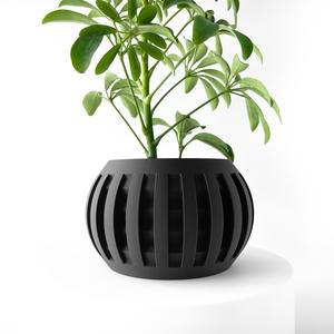 The Amada Planter Pot with Drainage | Tray & Stand Included | Modern and Unique Home Decor for Plants and Succulents  | STL File