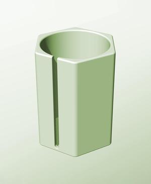 CH128-200-S Modular Stacking slotted container for home decor