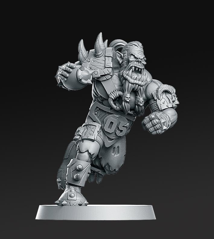 05 Orc Line Fantasy Football 32mm