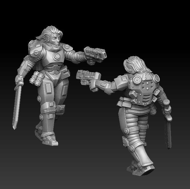 Valkyrie with power sword