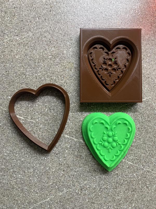 Gingerbread Mold - Cookie Cutter Heart