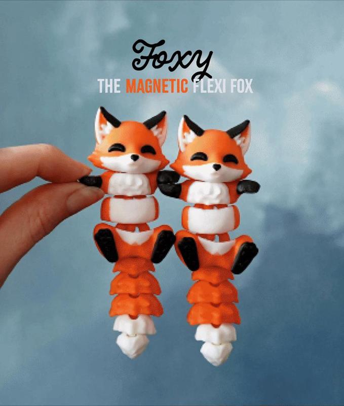 Foxy the Flexi Fox - Magnetic Hand-Holding Companion