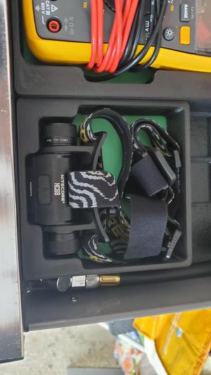 Gridfinity headlamp bin