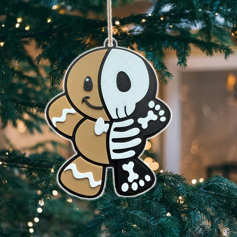  Gingerbread Man Skeleton Christmas Ornament