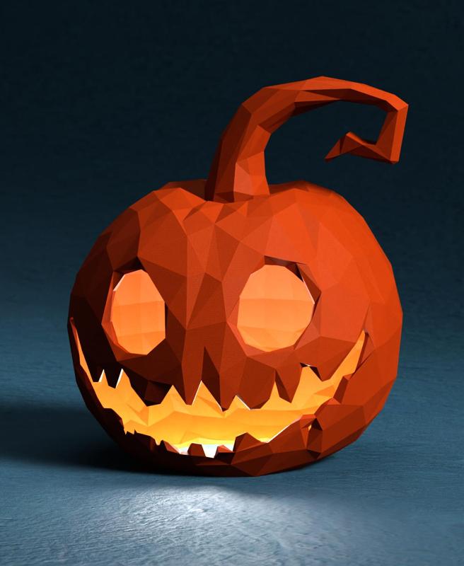 Low Poly Jack O Pompkin