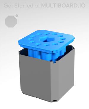Hex Grip - Deburring Tool Holder - Multibin Top