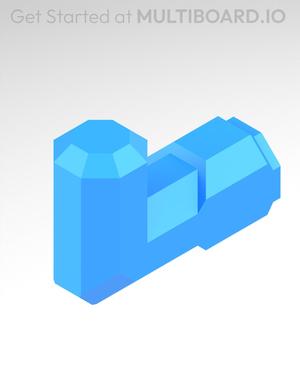 25x12·5 mm - Hook (Bolt-Locked Insert)