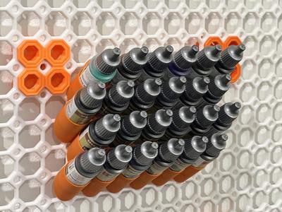 Multiboard 24 Bottle (25mm) Paint Holder.stl