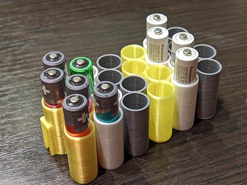 AA & AAA battery storage