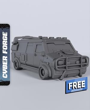 Omega Van - With Free Cyberpunk  - Sci-Fi Gift Ideas for RPG and Wargamers