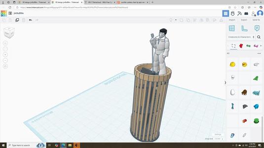 Elvis on a dice tower   