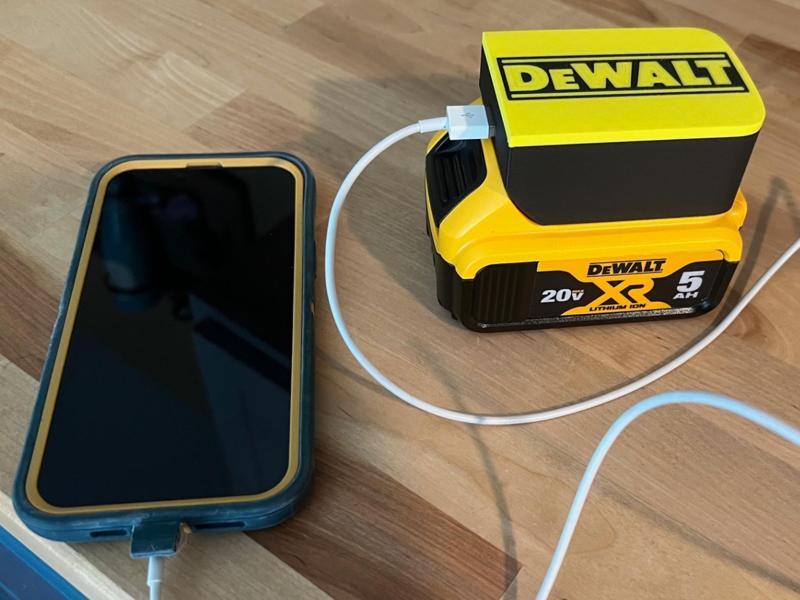 DeWalt USB Phone Charger / Battery Adapter