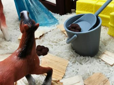 Horse poop miniature