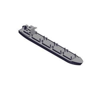 1/700 Scale Dry Stores Cargo Ship.stl