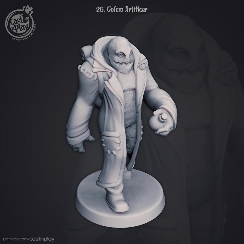 Golem Artificer (Pre-Supported)