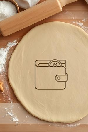 Crypto Wallet Cookie Cutter, Biscuit Cutter