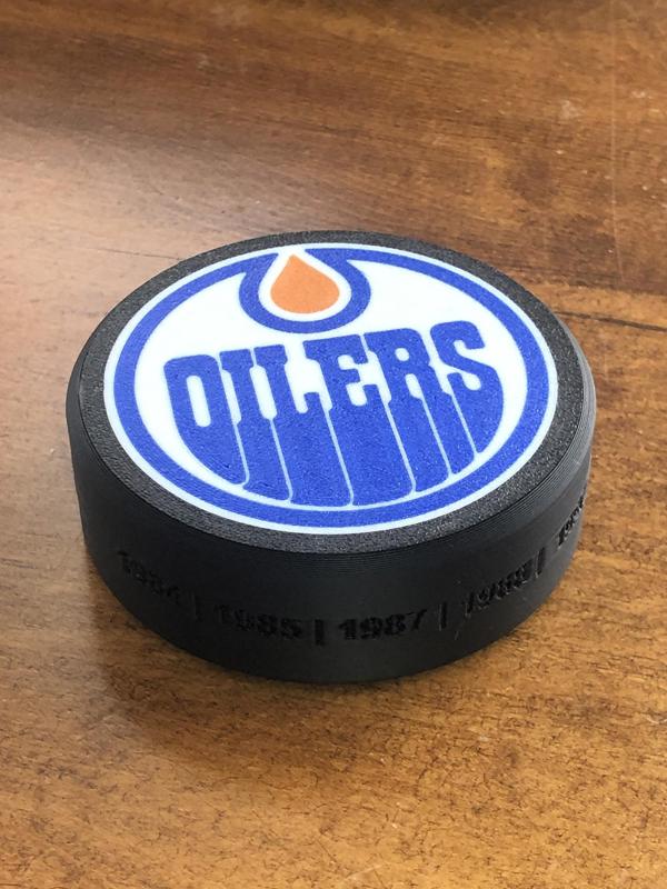 NHL - EDM Puck Bottle Opener