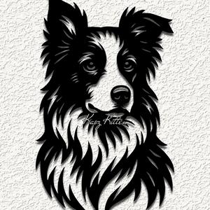 border collie puppy dog wall art home decor